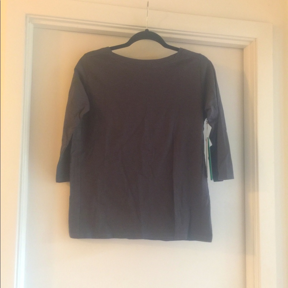 Pact organic cotton slub jersey 3/4 sleeve tee